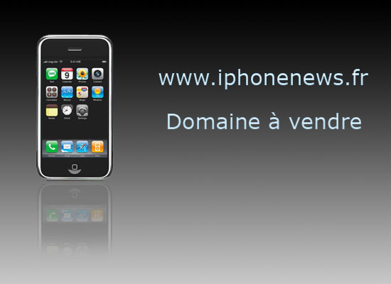 Le domaine www.iphonenews.fr est � vendre